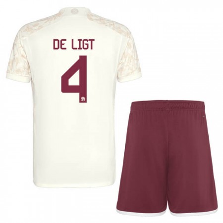 Dječji Nogometni Dres FC Bayern München De Ligt 4 Champions League Treći 2023-24 Dječji Nogometni Dres FC Bayern München De Ligt 4 Champions League Treći 2023-24